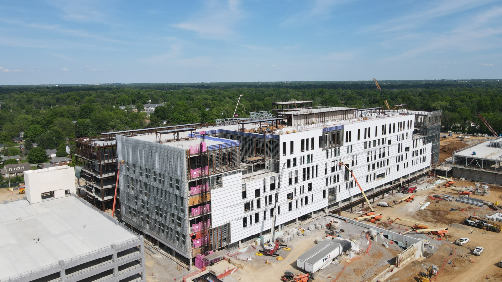 Building envelope under construction